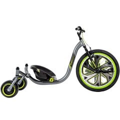 Трехколесный велосипед Huffy Green Machine Drift Trike, серый/зеленый/черный цена и информация | Трехколесные велосипеды | pigu.lt