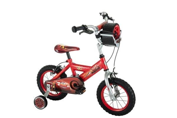 Dviratukas vaikams Huffy Cars 12" Bike, raudonas kaina ir informacija | Dviračiai | pigu.lt