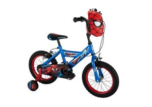 Dviratukas vaikams Huffy Spider-Man 14" Bike, mėlynas/raudonas kaina ir informacija | Dviračiai | pigu.lt