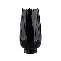 Фарфоровая ваза, чёрная, 9,5х9,5х19 см цена и информация | Вазы | pigu.lt
