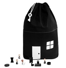 Органайзер сумка-корзина контейнер для белья, черный цена и информация | Ящики для вещей | pigu.lt