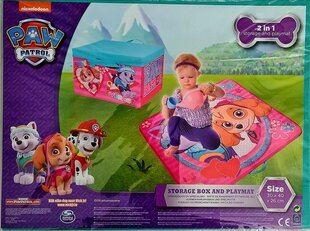 Daiktadėžė-žaidimų kilimėlis Nickelodeon Paw Patrol Skye 2in1, 30x40x26 cm kaina ir informacija | Žaislai kūdikiams | pigu.lt