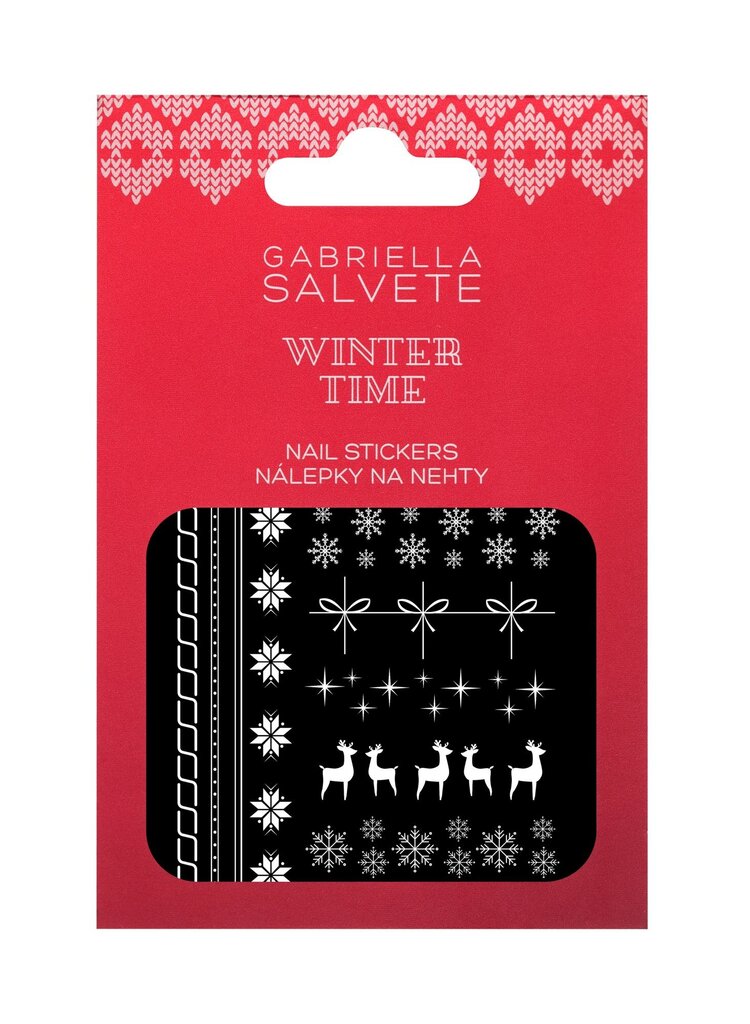 Nagų lipdukai Gabriella Salvete Winter Time Nail Art Stickers kaina ir informacija | Manikiūro, pedikiūro priemonės | pigu.lt