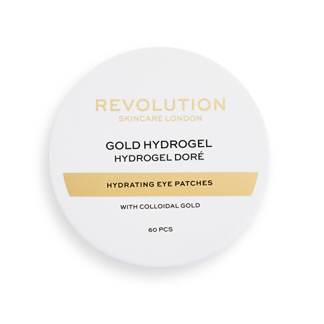 Paakių pagalvėlės Revolution Skincare Gold Hydrogel, 60 vnt. kaina ir informacija | Veido kaukės, paakių kaukės | pigu.lt