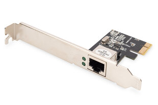 Digitus DN-10130-1, Gigabit Ethernet PCI Express Network Card kaina ir informacija | Valdikliai | pigu.lt