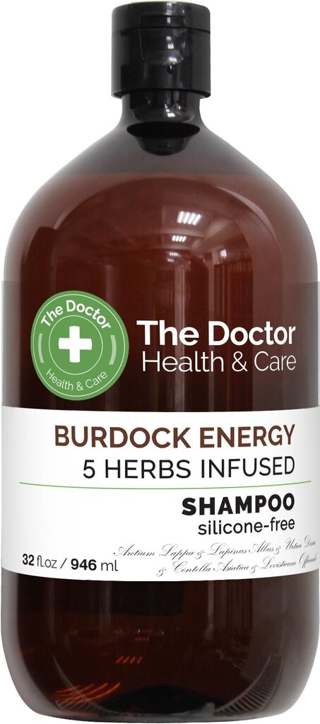 Plaukų šampūnas The Doctor Burdock Energy, 946 ml kaina ir informacija | Šampūnai | pigu.lt
