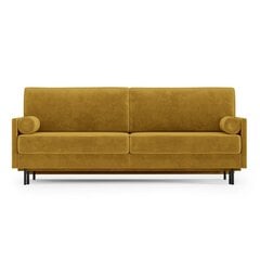 Sofa Homede Rossi 3S, geltona kaina ir informacija | Sofos | pigu.lt