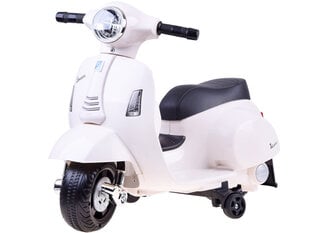 Vaikiškas motoroleris Vespa, baltas kaina ir informacija | Elektromobiliai vaikams | pigu.lt