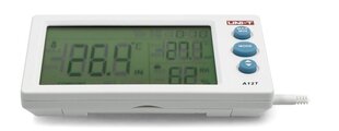 метеостанция (измеритель температуры + датчик наружного воздуха) uni-t a12t цена и информация | Метеорологические станции, термометры | pigu.lt