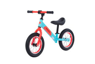 Балансировочный велосипед - Moovkee, 12", синий и оранжевый цена и информация | Балансировочные велосипеды | pigu.lt