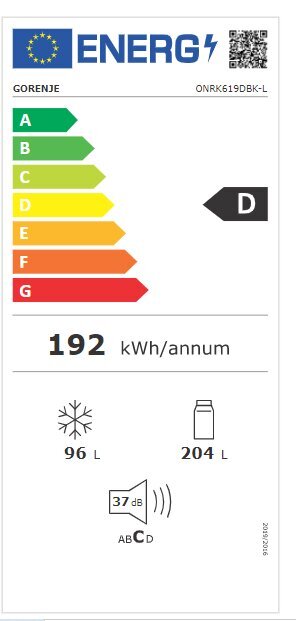 Gorenje ONRK619DBK-L kaina ir informacija | Šaldytuvai | pigu.lt