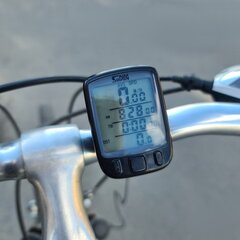 Проводной водонепроницаемый измеритель скорости велосипеда Goodbuy 18666 для велосипедов IPX4 / LCD цена и информация | Велокомпьютеры, навигация | pigu.lt