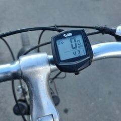 Проводной водонепроницаемый измеритель скорости велосипеда Goodbuy 18664 для велосипедов IPX4 / LCD цена и информация | Велокомпьютеры, навигация | pigu.lt