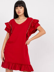 Suknelė moterims Variant 184069, raudonos spalvos kaina ir informacija | Suknelės | pigu.lt