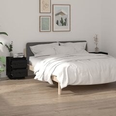 Naktinės spintelės, 2 vnt, 40x35x50 cm, juodos kaina ir informacija | Spintelės prie lovos | pigu.lt
