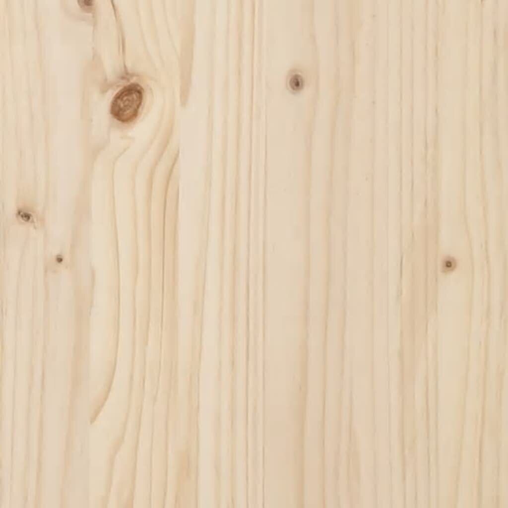 vidaXL Šoninė spintelė, 60x34x75cm, pušies medienos masyvas kaina ir informacija | Svetainės spintelės | pigu.lt