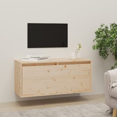 Sieninė spintelė, 80x30x35 cm, ruda kaina ir informacija | TV staliukai | pigu.lt