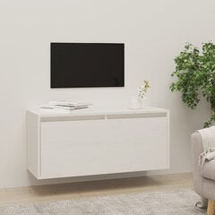Sieninė spintelė, 80x30x35 cm, balta kaina ir informacija | TV staliukai | pigu.lt