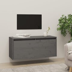 Sieninė spintelė, 80x30x35 cm, pilka kaina ir informacija | TV staliukai | pigu.lt