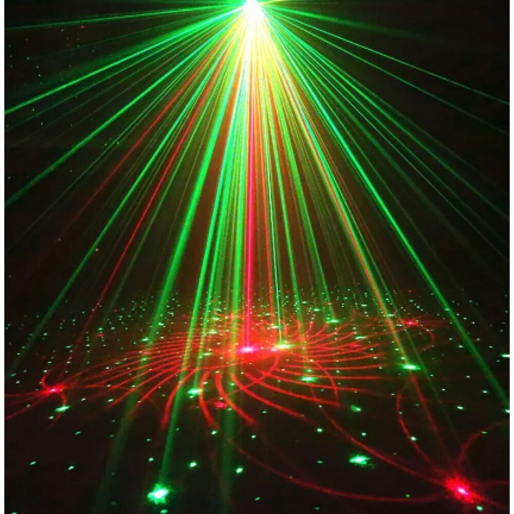 Šviesos efektų lazeris, Raudonos ir žalios spalvos šviesų kaina ir informacija | Dekoracijos šventėms | pigu.lt
