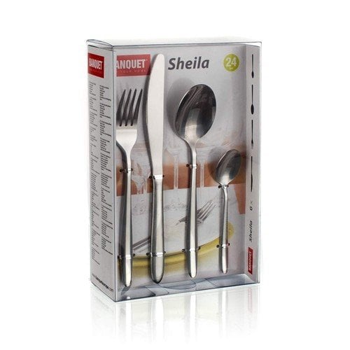 Banquet stalo įrankių rinkinys Sheila, 24 dalių цена и информация | Stalo įrankiai | pigu.lt
