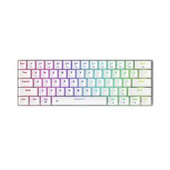 Wireless mechanical keyboard Dareu EK861 Bluetooth + 2.4G RGB (white) цена и информация | Клавиатуры | pigu.lt