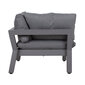 Modulinės sofos kampas FLUFFY, pilkas kaina ir informacija | Lauko kėdės, foteliai, pufai | pigu.lt