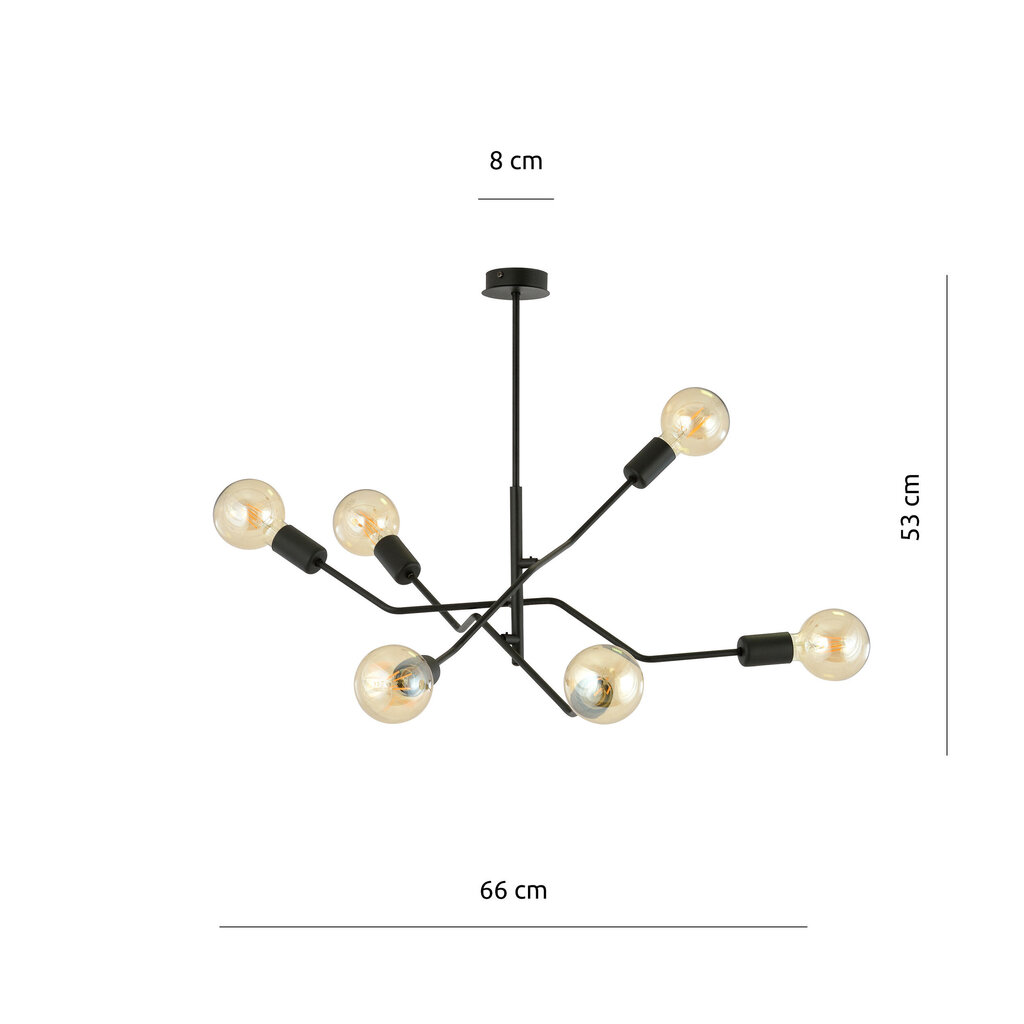 Emibig šviestuvas Frix 6 Black kaina ir informacija | Pakabinami šviestuvai | pigu.lt