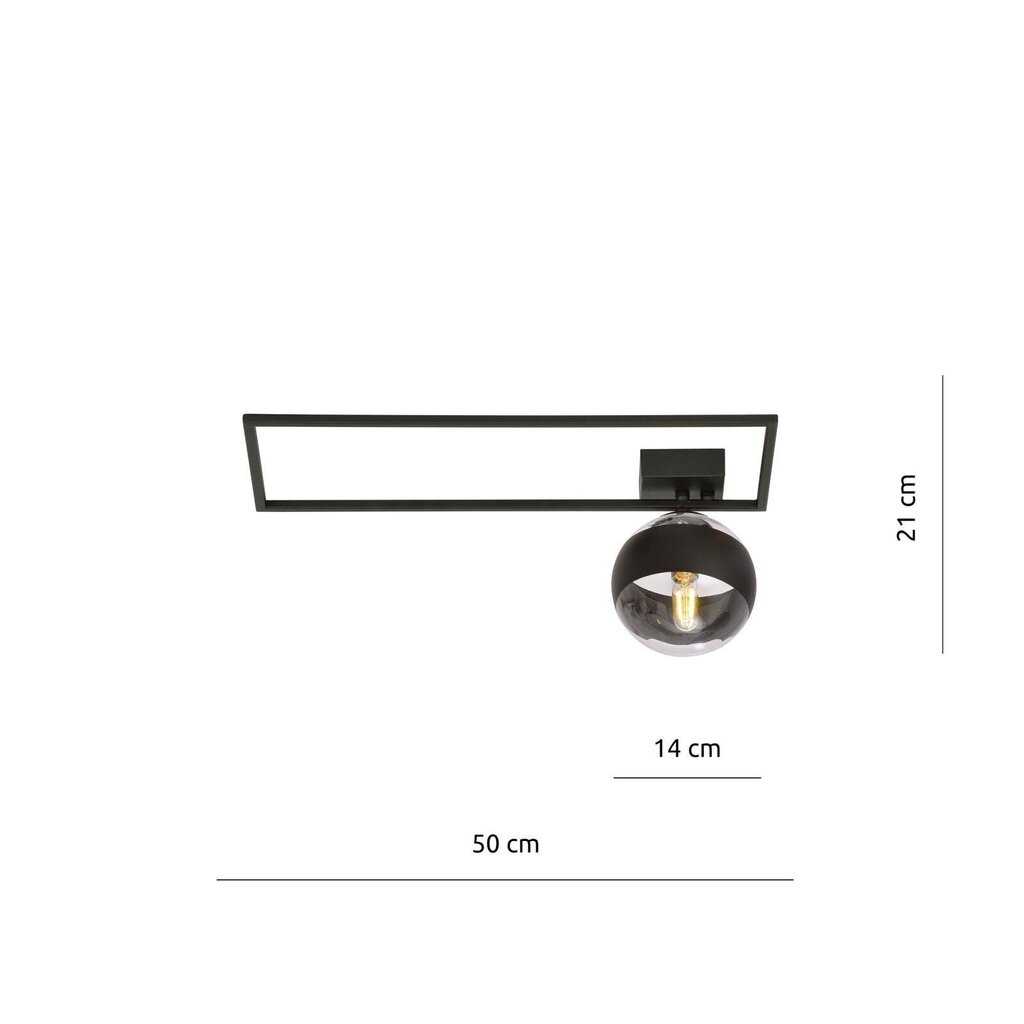 Emibig šviestuvas Imago 1A Black/Stripe kaina ir informacija | Lubiniai šviestuvai | pigu.lt