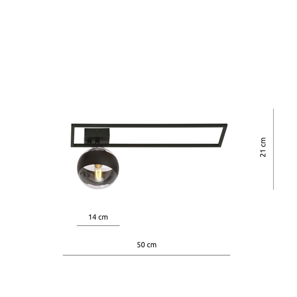 Emibig šviestuvas Imago 1B Black/Stripe цена и информация | Lubiniai šviestuvai | pigu.lt
