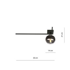 Emibig šviestuvas Imago 1F Black/Stripe kaina ir informacija | Lubiniai šviestuvai | pigu.lt