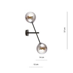 Emibig светильник Linear K2 Black/Grafit цена и информация | Настенные светильники | pigu.lt