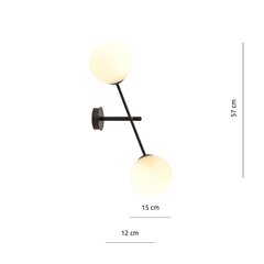 Emibig šviestuvas Linear K2 Black/Opal kaina ir informacija | Sieniniai šviestuvai | pigu.lt