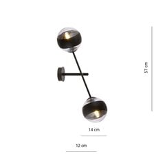 Светильник Emibig Linear K2 Black/Stripe цена и информация | Настенные светильники | pigu.lt