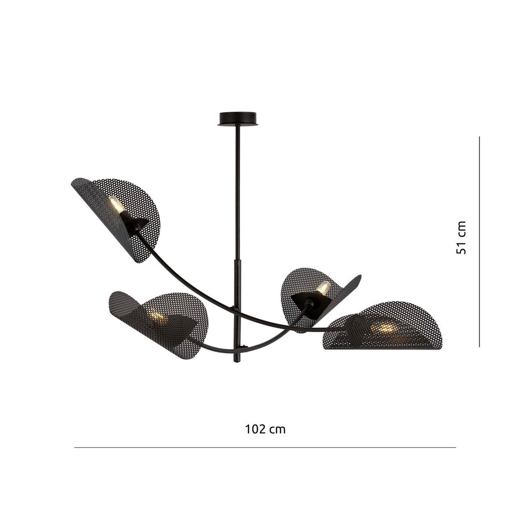 Emibig šviestuvas Gladio 4 Black kaina ir informacija | Pakabinami šviestuvai | pigu.lt