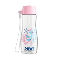 Детская бутылка BWT Sport Squid, розовый цвет, 375 мл цена и информация | Фляги для воды | pigu.lt