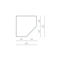 Spinta Meblar DeltaDL3, 80x190 cm цена и информация | Шкафы | pigu.lt