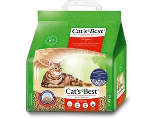 Наполнитель туалетов для животных Cats Best Oko Plus, 10 л комкующийся цена и информация | Наполнители для кошачьих туалетов | pigu.lt