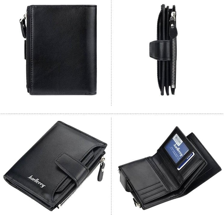 Vyriška piniginė E37, juoda kaina ir informacija | Vyriškos piniginės, kortelių dėklai | pigu.lt