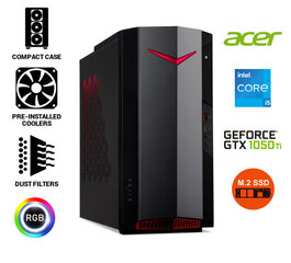 Acer Nitro 50 i5-11400 16GB 256GB GTX1050 Ti Windows 10 kaina ir informacija | Stacionarūs kompiuteriai | pigu.lt