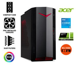 Acer Nitro 50 i5-11400 32GB 960GB SSD GTX1650 4GB Windows 10 kaina ir informacija | Stacionarūs kompiuteriai | pigu.lt