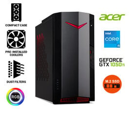 Acer Nitro 50 i5-11400 32GB 512GB SSD GTX1050 Ti Windows 10 kaina ir informacija | Stacionarūs kompiuteriai | pigu.lt