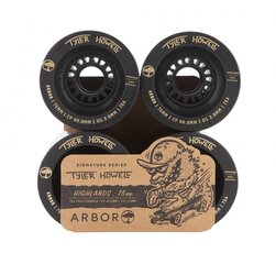 Riedlentės Ratukų Rinkinys Arbor Signature Highlands Tyler Howell 75a Black 75 MM цена и информация | Скейтборды | pigu.lt