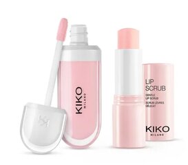 Набор для ухода за губами Kiko Milano: отшелушивающее средство для губ и блеск для объема цена и информация | Помады, бальзамы, блеск для губ | pigu.lt