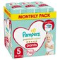 Sauskelnės-kelnaitės PAMPERS Premium Monthly Pack 5 dydis, 12-17 kg, 102 vnt. цена и информация | Sauskelnės | pigu.lt