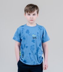 Детская футболка 201778 03, джинсовая/салатовая 201778*03-134 цена и информация | Рубашки для мальчиков | pigu.lt