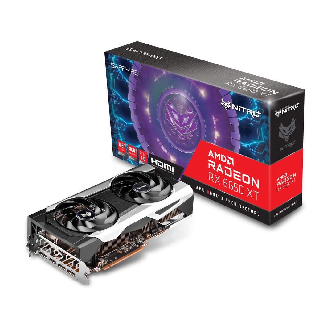 Sapphire AMD Radeon RX 6650 XT, 11319-01-20G цена и информация | Vaizdo plokštės (GPU) | pigu.lt