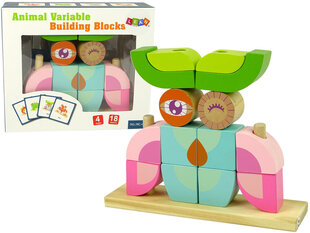 Medinė erdvinė dėlionė vaikams Lean Toys Pelėda 3D kaina ir informacija | Žaislai mergaitėms | pigu.lt
