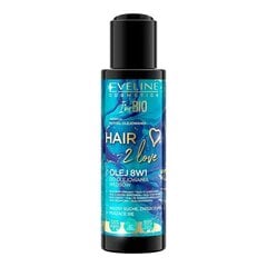 Plaukų aliejus Eveline Hair 2 Love 8in1 110 ml kaina ir informacija | Priemonės plaukų stiprinimui | pigu.lt