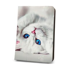 Uniwersal case Cute Kitty for tablet 7-8” цена и информация | Чехлы для планшетов и электронных книг | pigu.lt